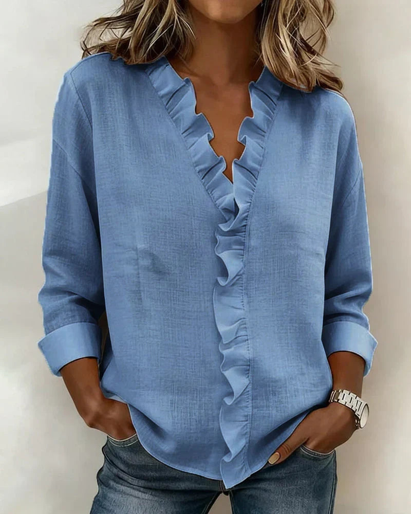 Chloe | Lightweight V-Neck Blouse Image