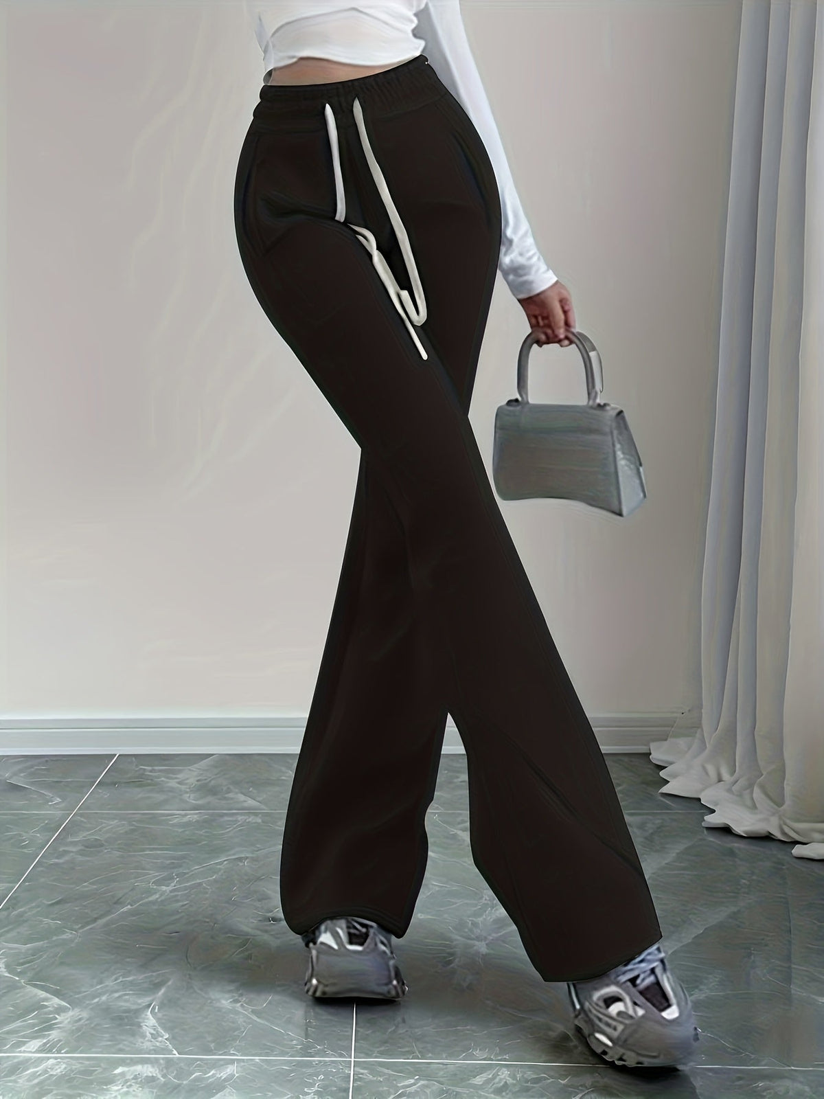 Gemma | High-Waist Flared Lounge Pants Image