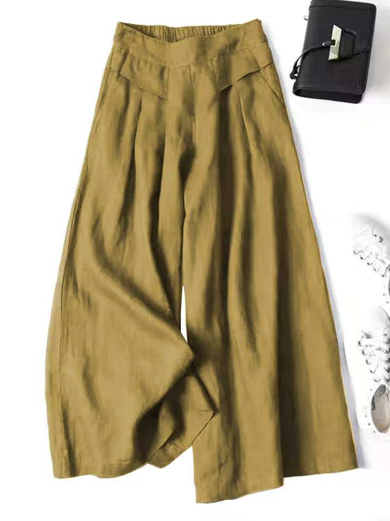Valeria | Breathable Loose Wide-Leg Pants Image