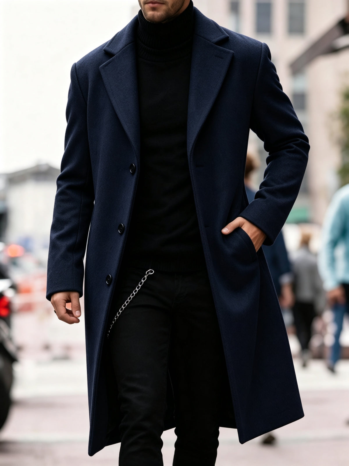 Chandler | Refined Long Trench Coat Image