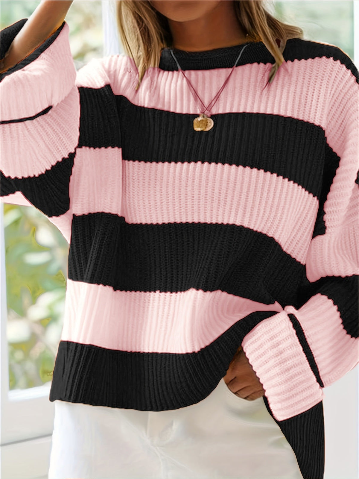 Ivy | Relaxed Colorblock Sweater Image