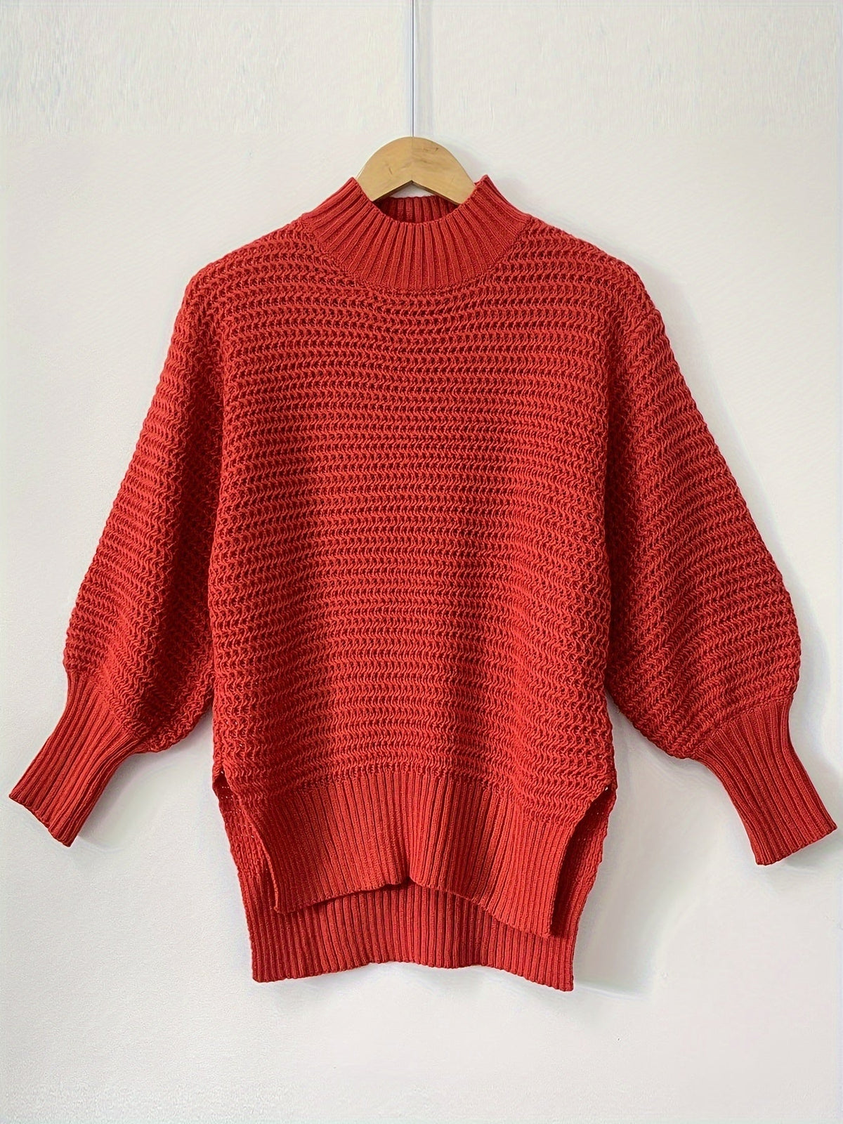 Evangeline | Textured High-Low Sweater Image