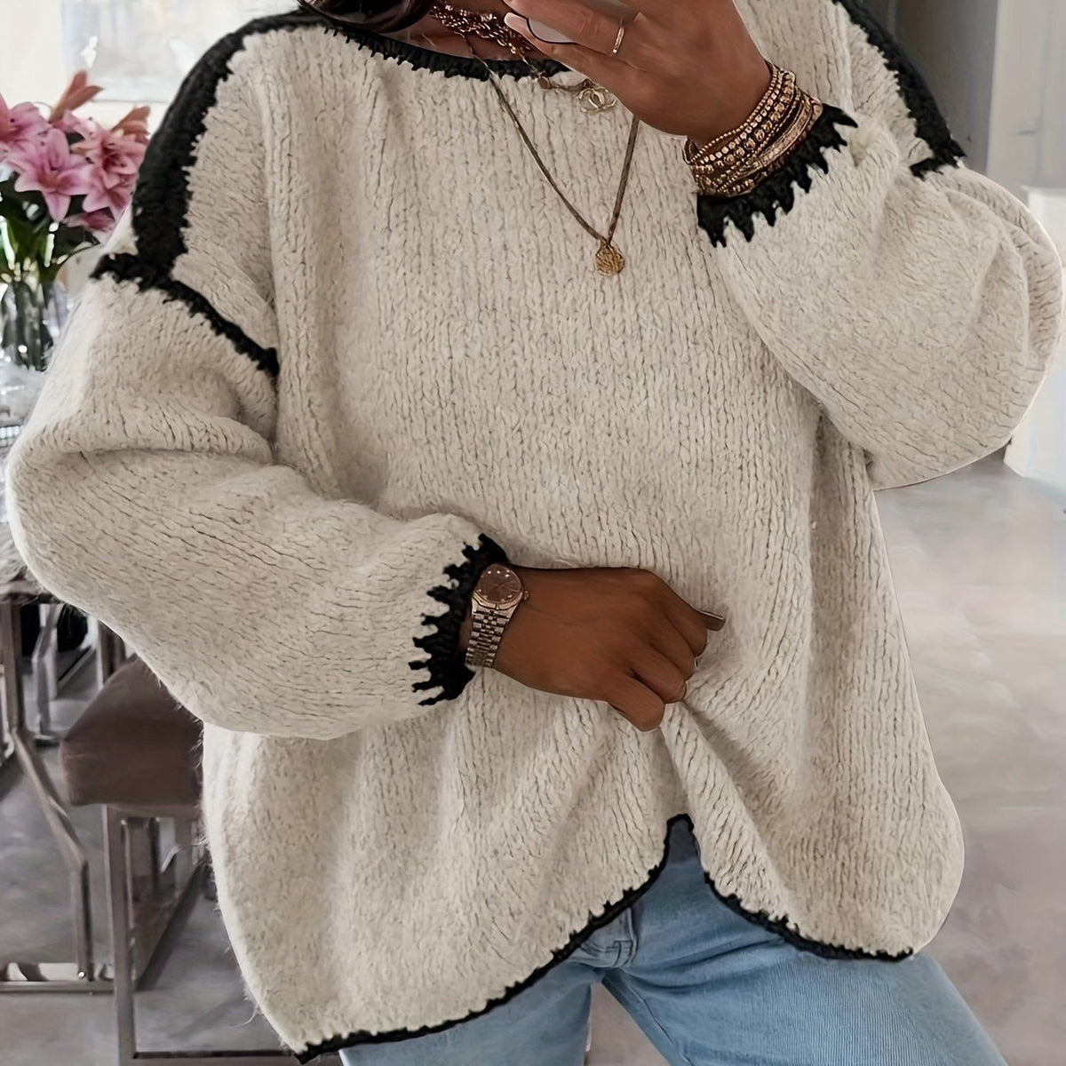 Willa | Relaxed Boat Neck Sweater