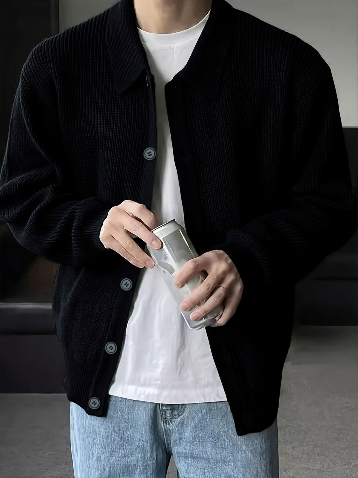 Archer | Relaxed Collared Cardigan Image