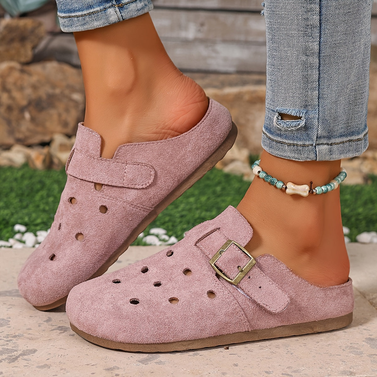 Marion | Buckle-Detail Slip-On Clogs Image