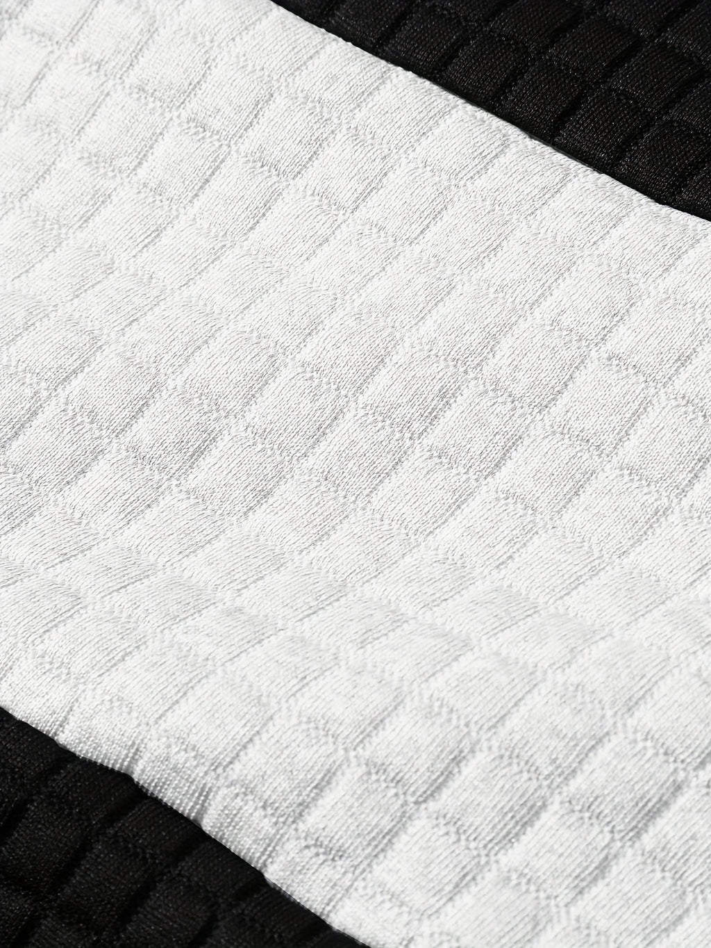 Hayes | Textured Colour-Block Hoodie