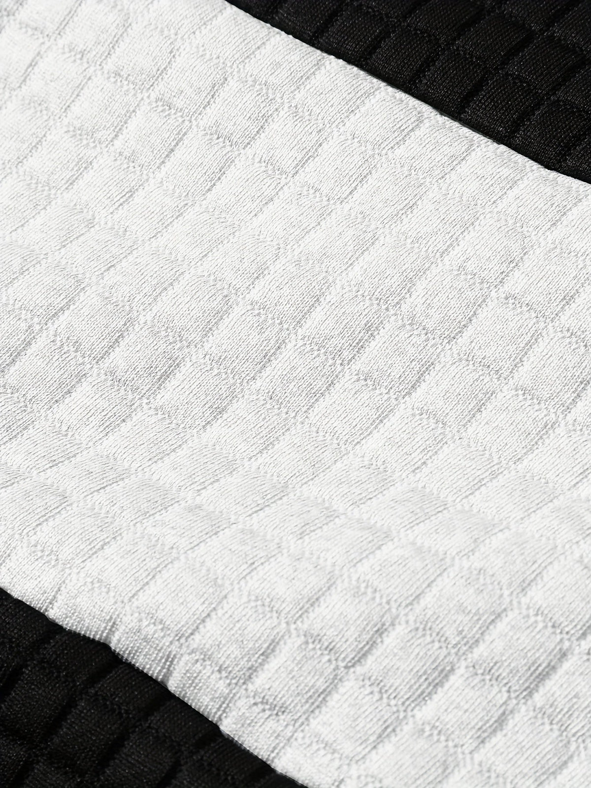 Hayes | Textured Colour-Block Hoodie