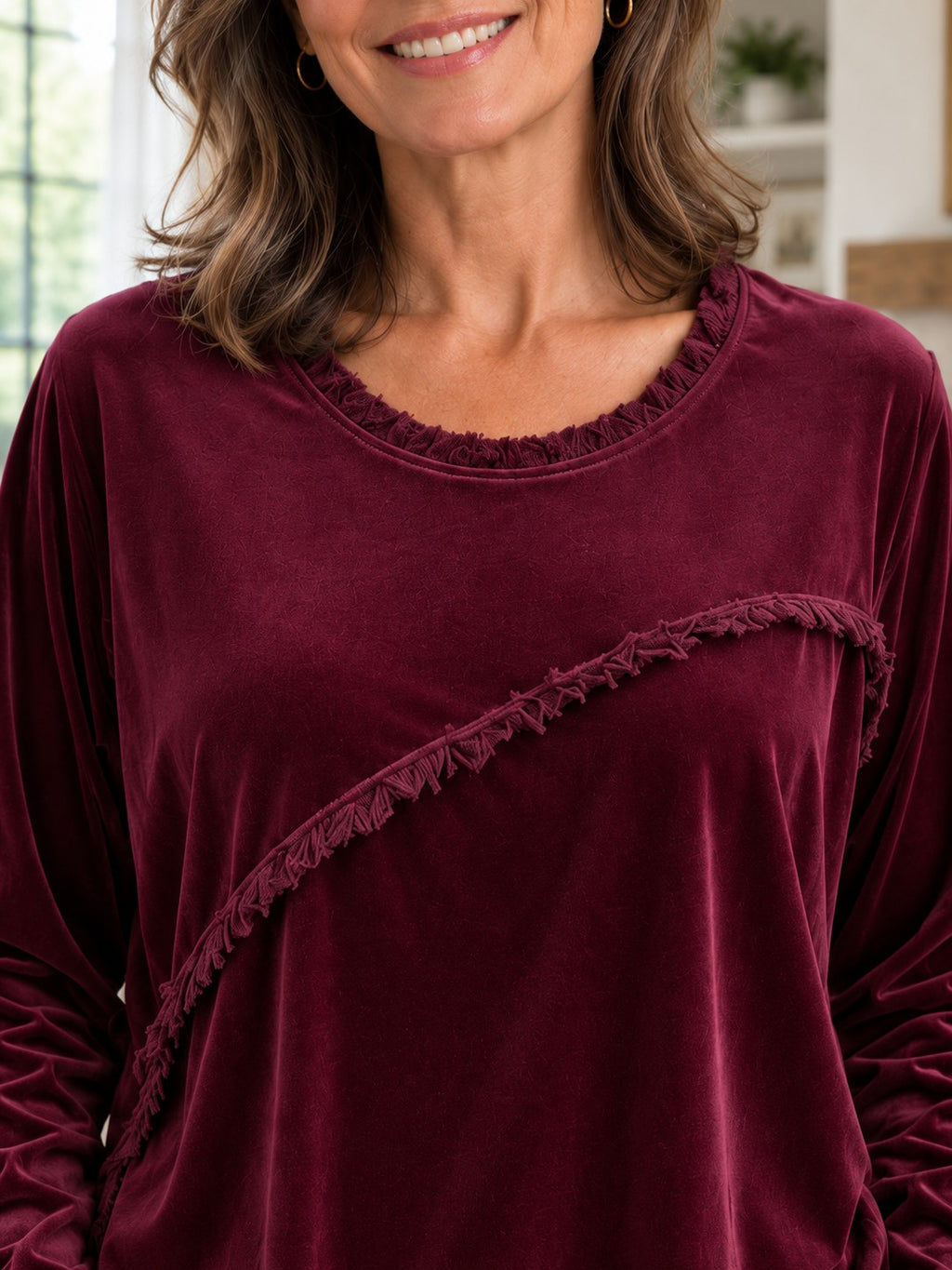 Danika | Fringe-Trim Relaxed Tunic