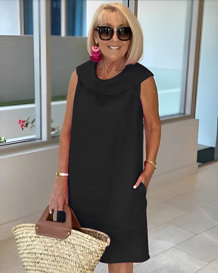 Tonya | Casual Sleeveless Round Neck Dress Image