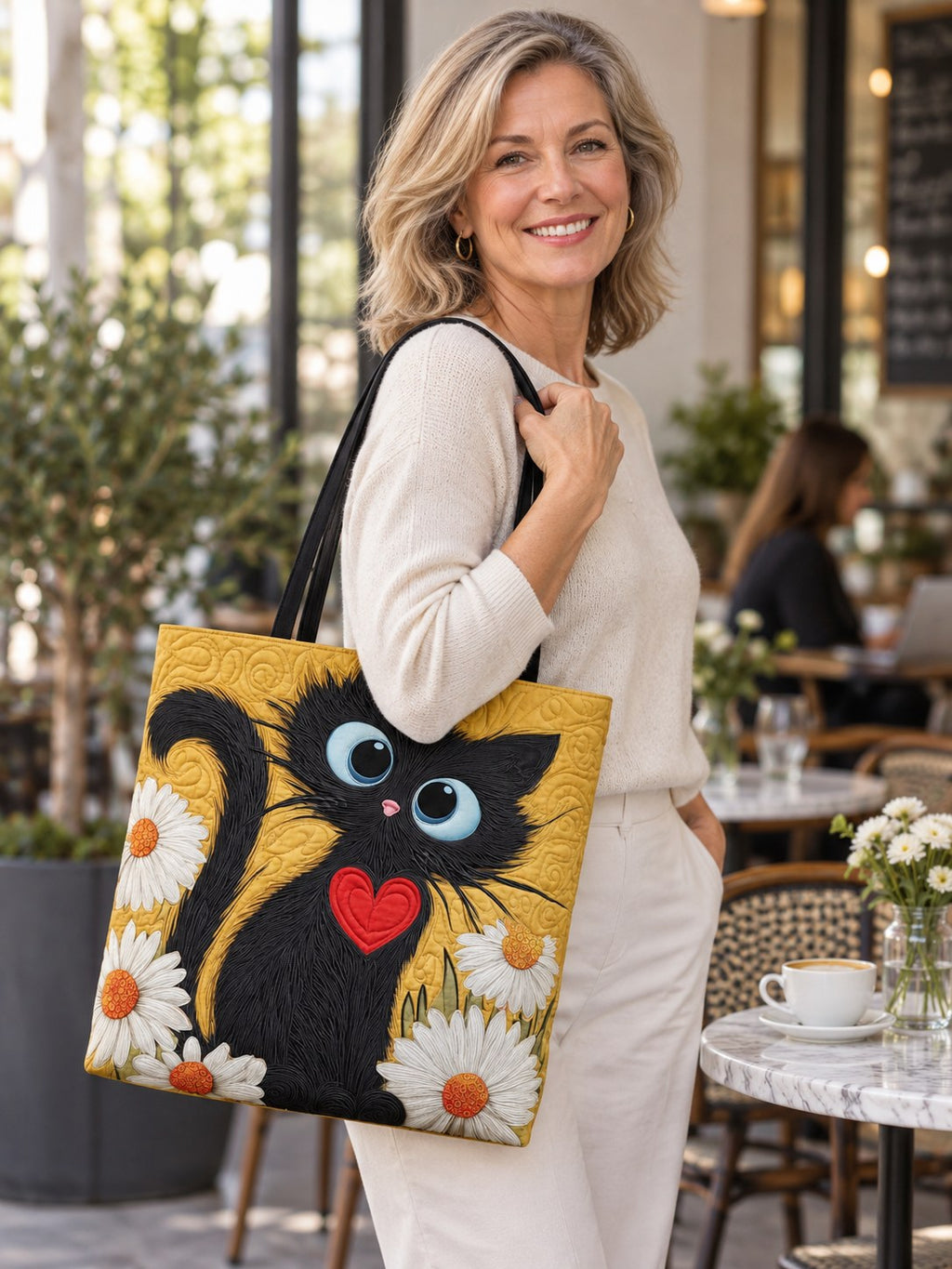 Debra | Adorable Cat Art Tote Bag