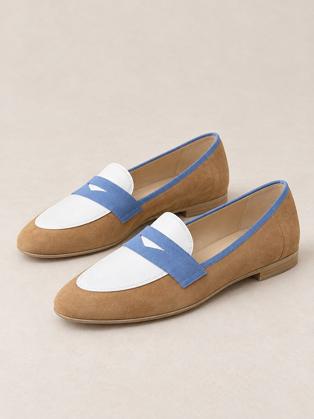 Delaney | Elegant Color Block Premium Loafers Image