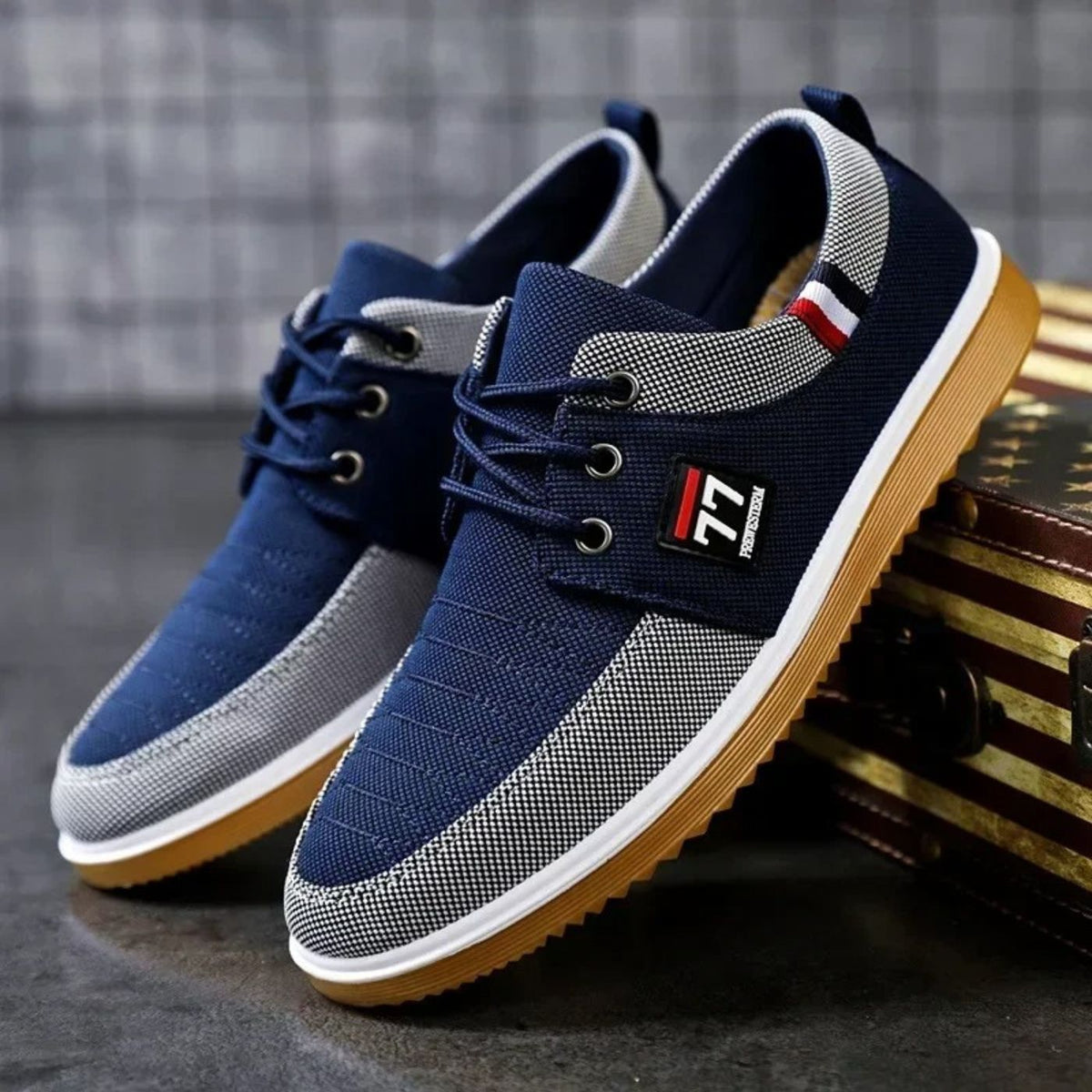 Garrett | Orthopedic Canvas Lace Shoes Image