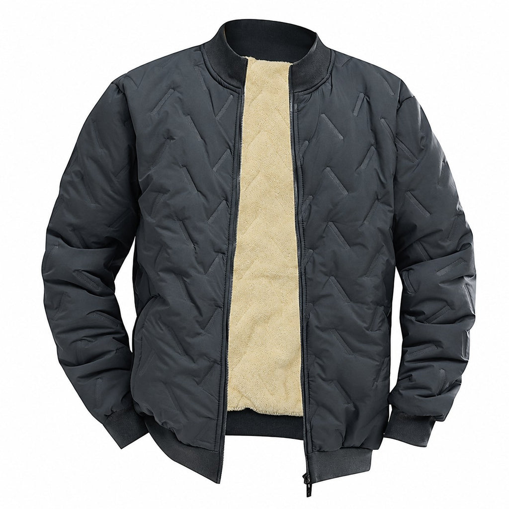 Douglas | Textured Quilted Bomber Jacket