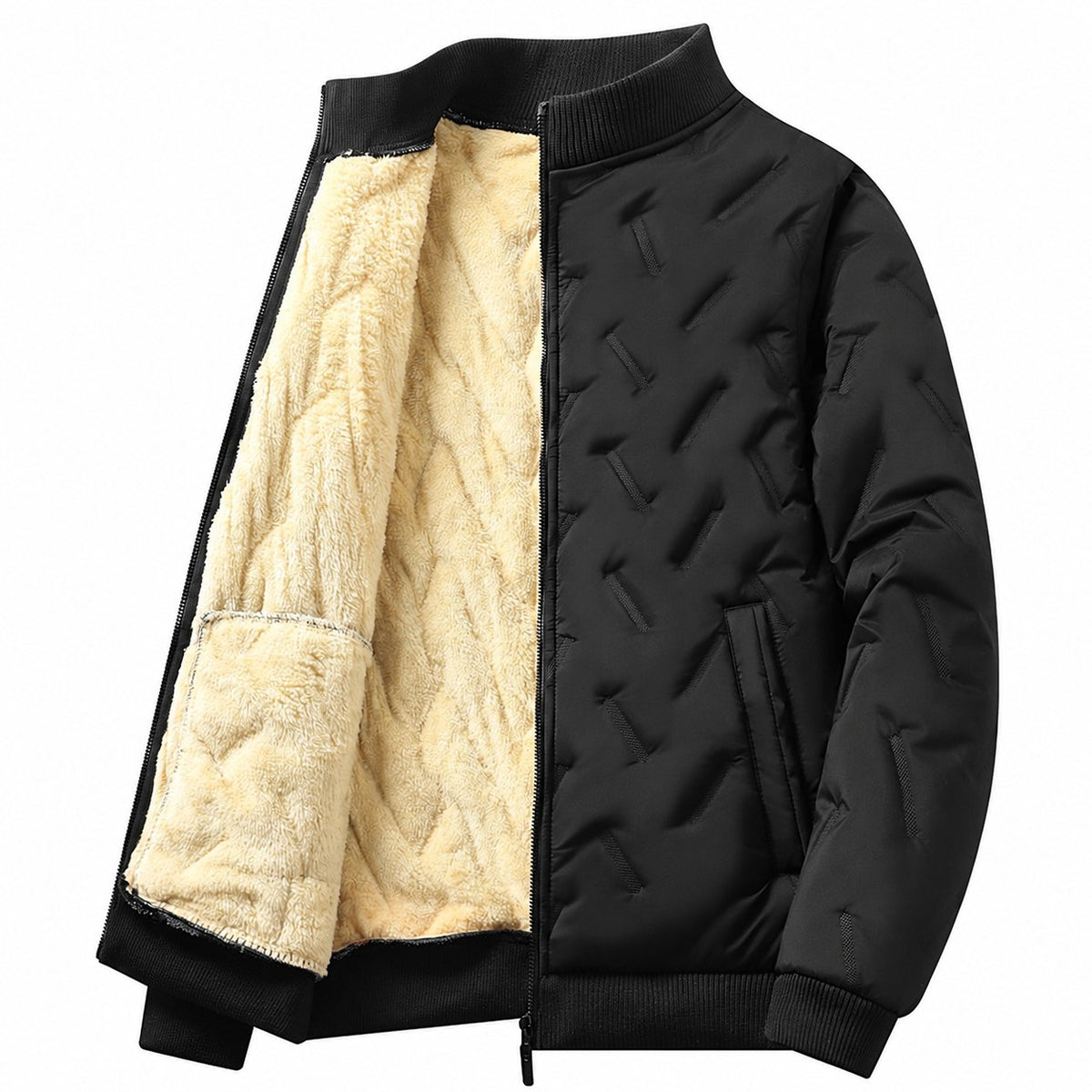 Douglas | Textured Quilted Bomber Jacket