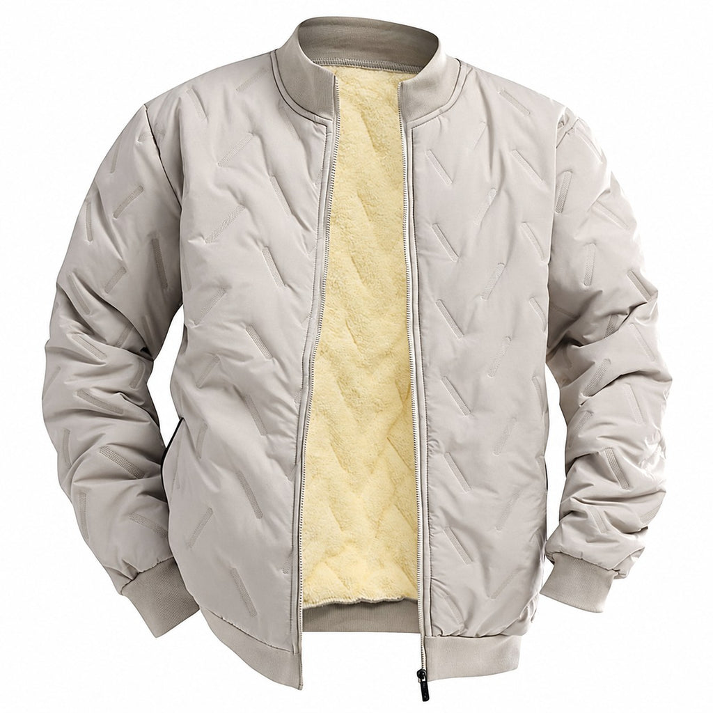 Douglas | Textured Quilted Bomber Jacket