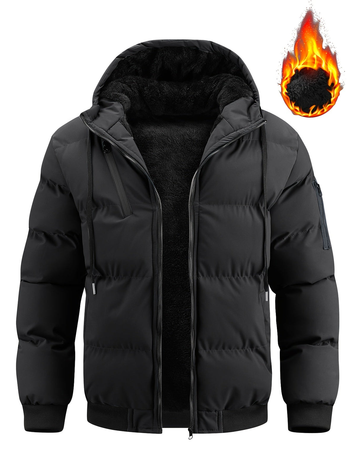 Bruce | Quilted Hooded Winter Jacket Image