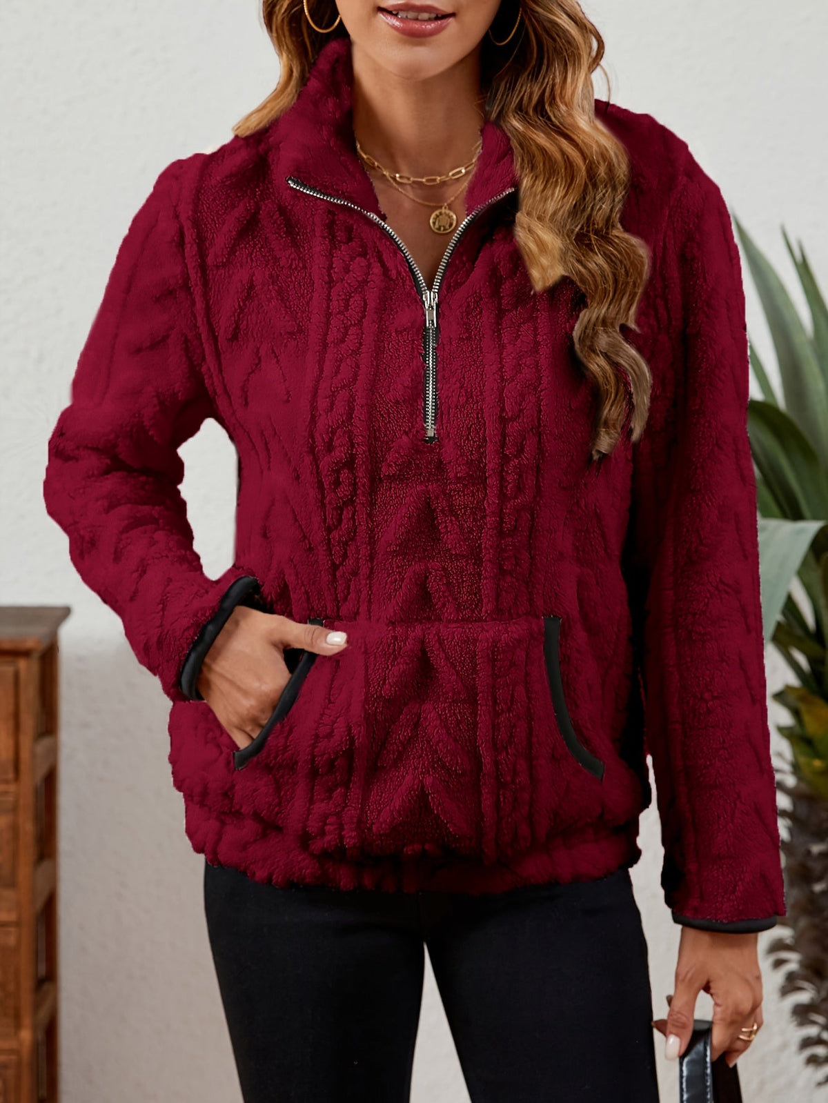 Delilah | Cozy Half-Zip Pullover Image