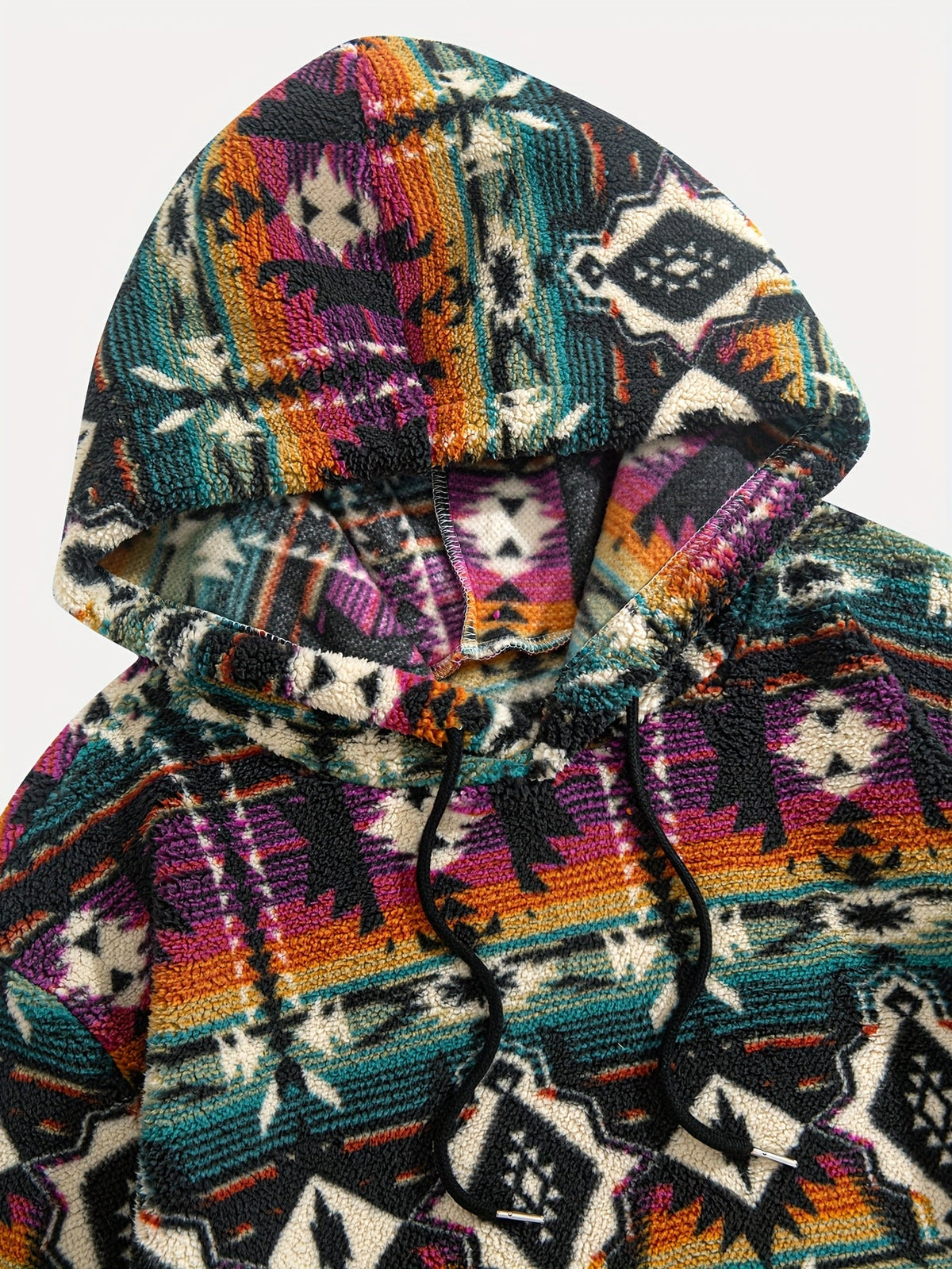 Wesley | Patterned Plush Hoodie Image
