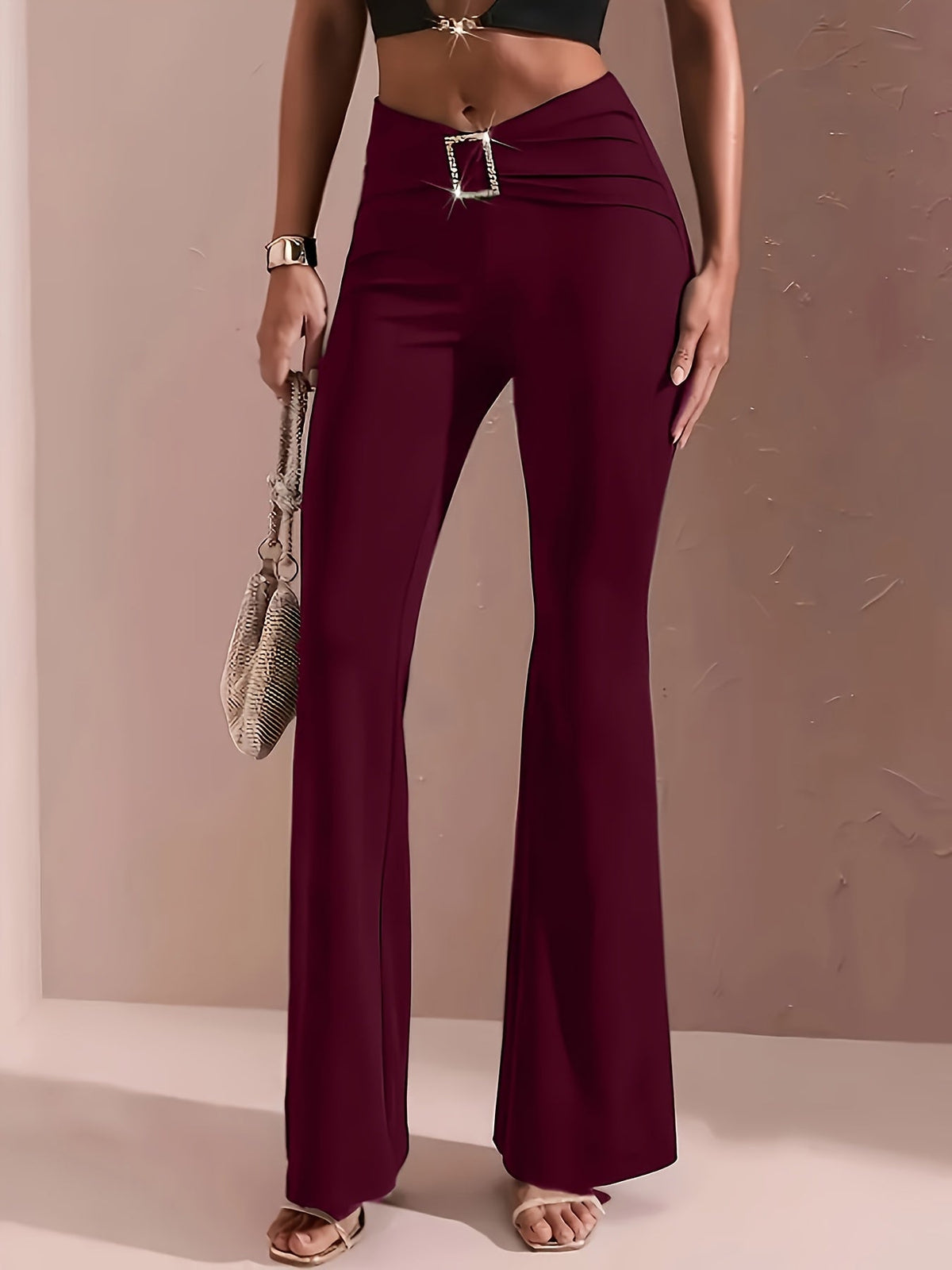 Rosemary | High-Waisted Flared Trousers Image