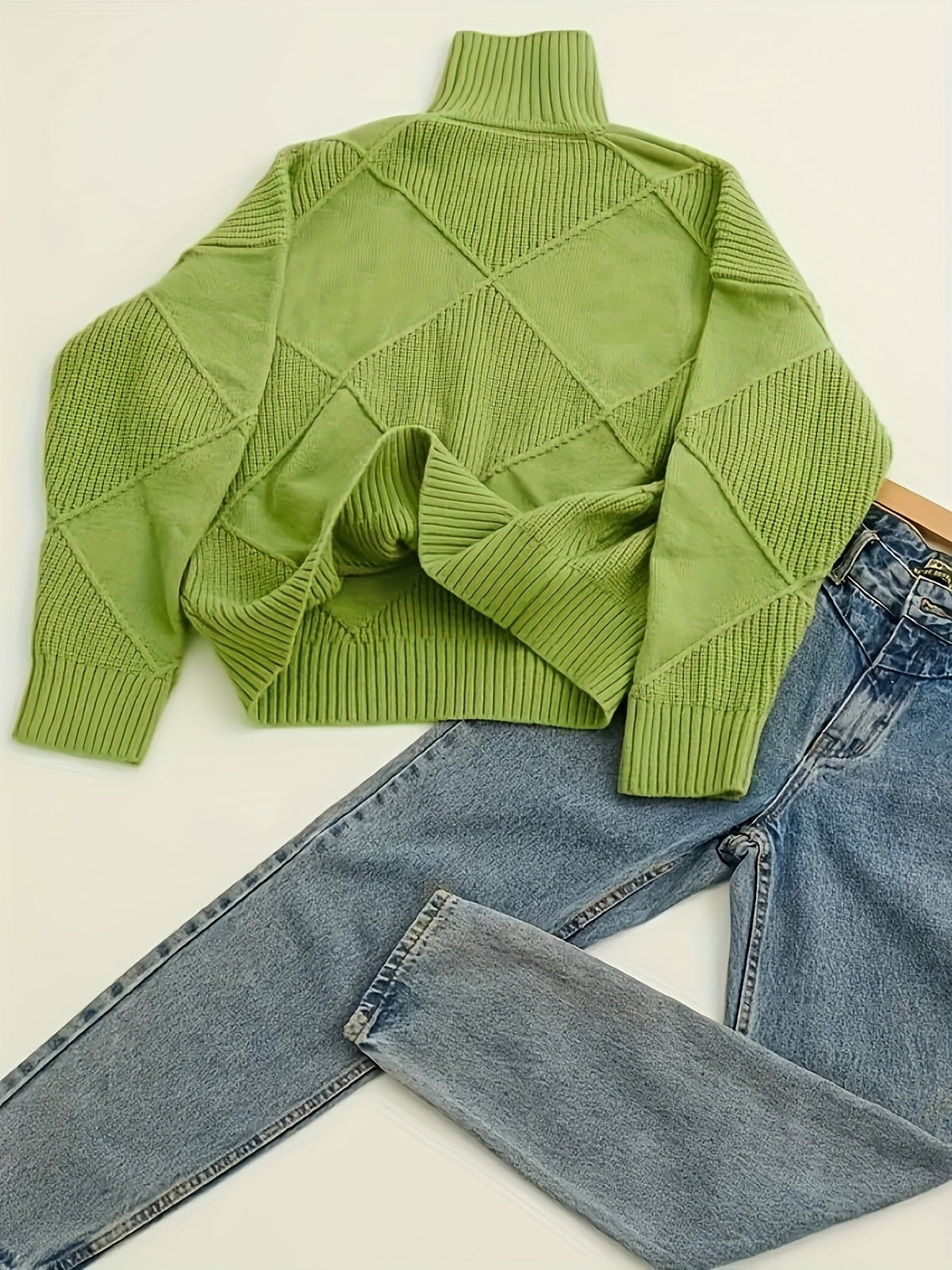 Maeve | Textured Turtleneck Sweater Image