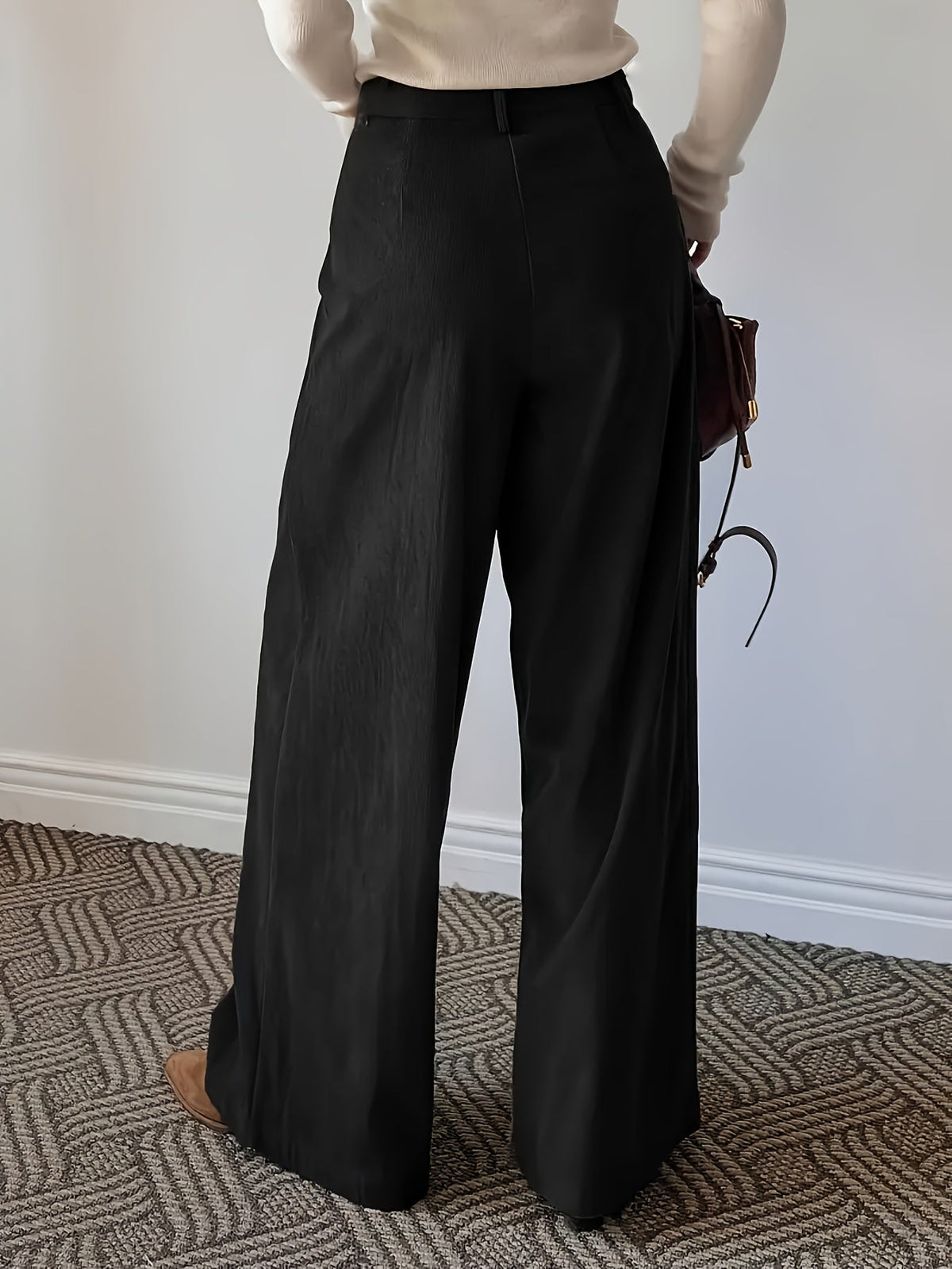 Celine | Pleated Wide-Leg Trousers Image