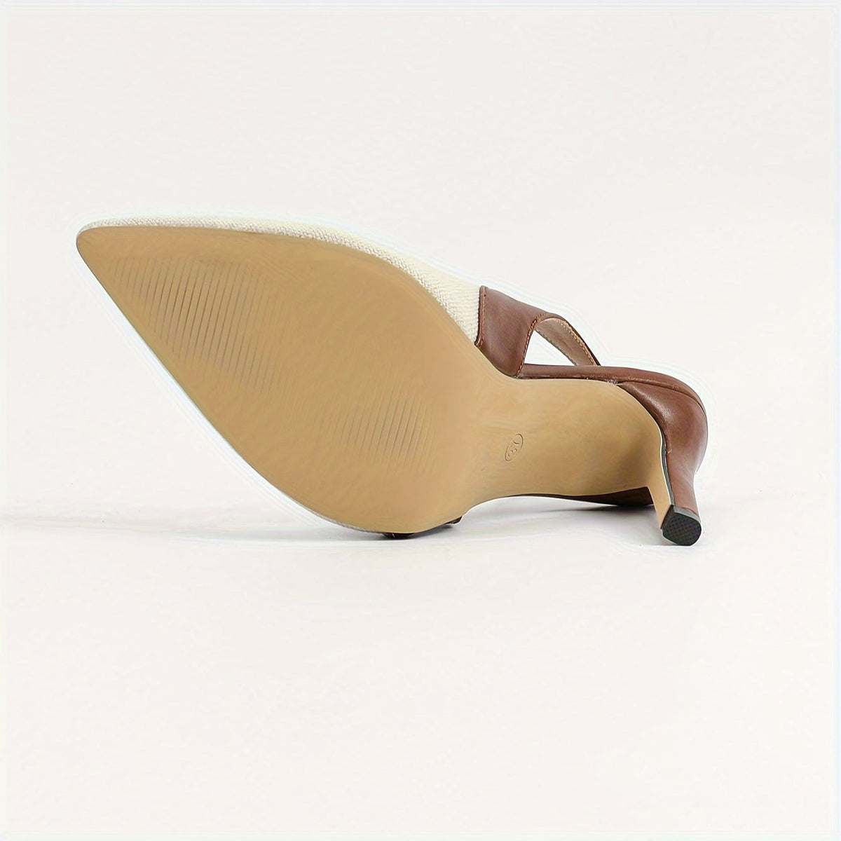 Amelie | Elegant Contrast Slingback Heels Image
