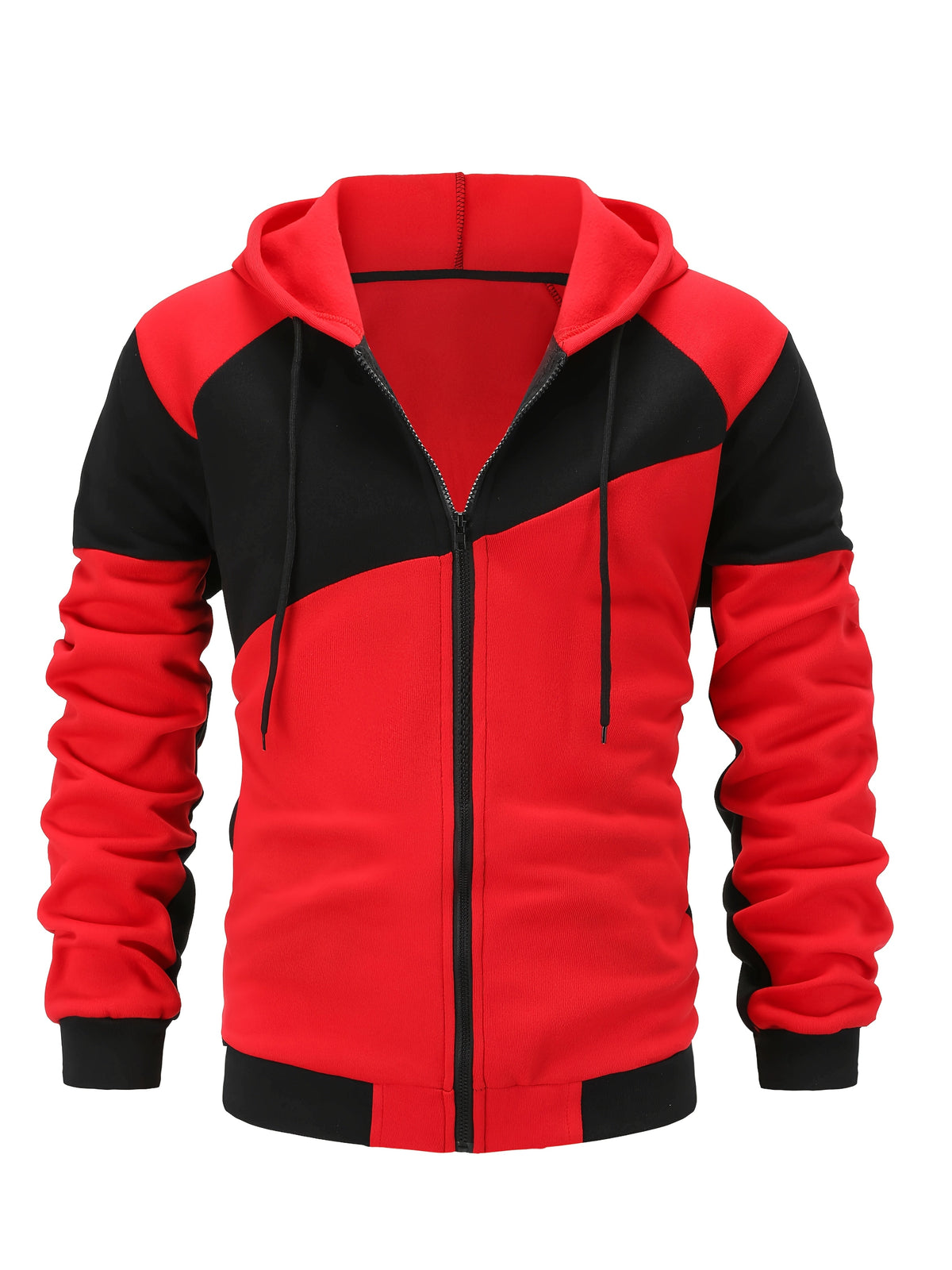 Bryce | Color Block Zip-Up Hooded Jacket Image