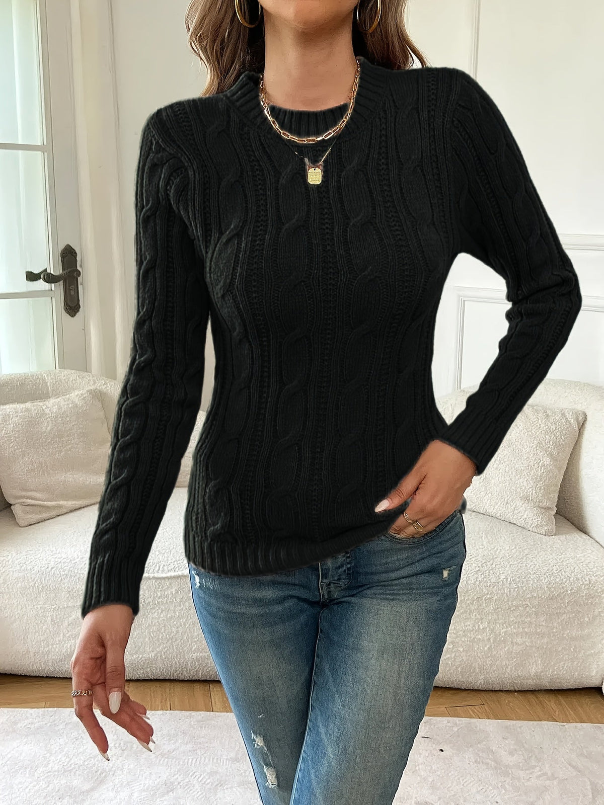 Juliana | Classic Twist-Knit Sweater Image
