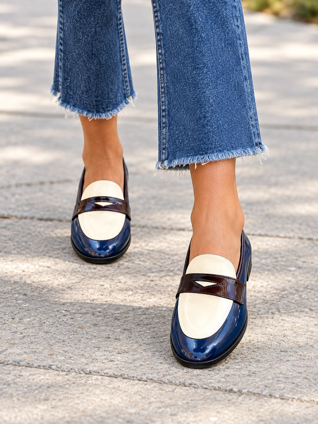 Shiloh | Elegant Premium Two-Tone Loafer
