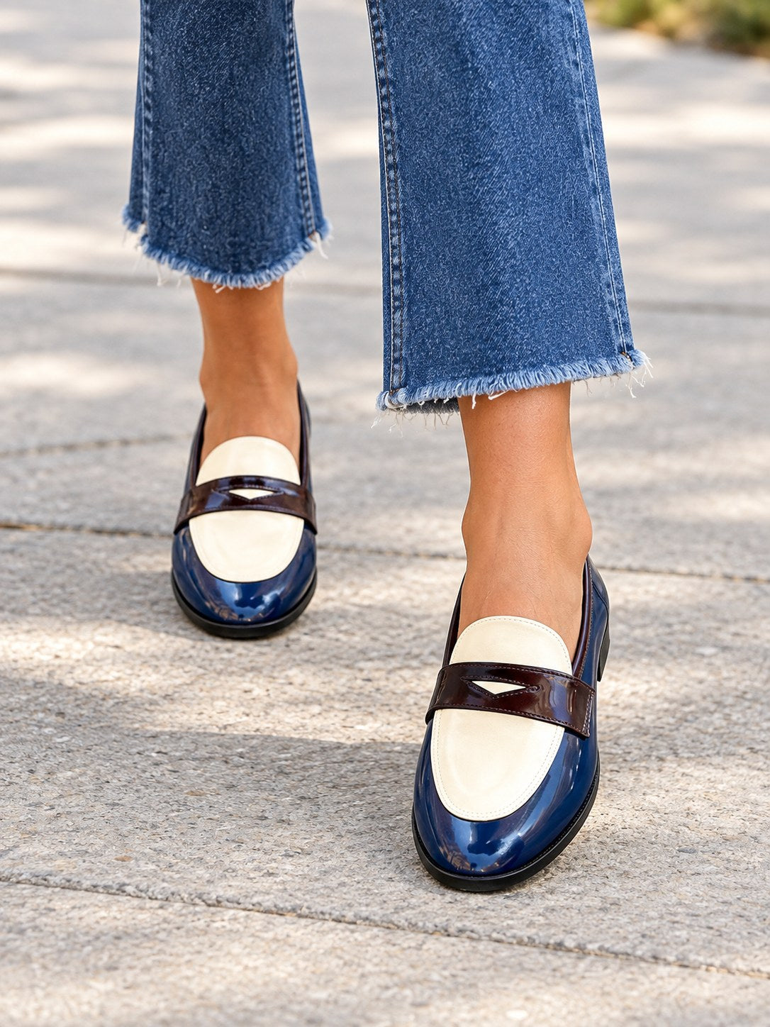 Shiloh | Elegant Premium Two-Tone Loafer
