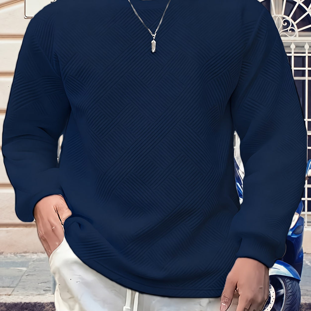 Elias | Textured Crew Neck Sweatshirt