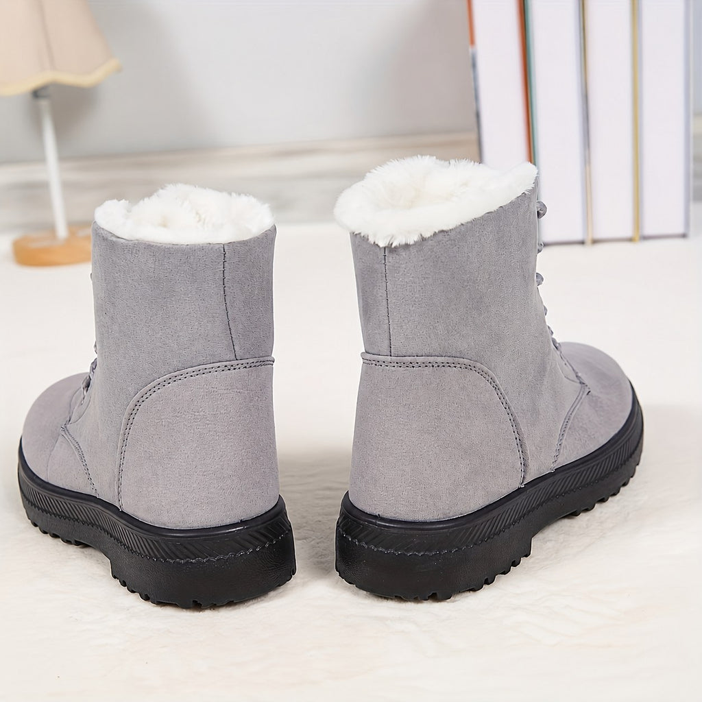 Elsa | Cozy Lace-Up Ankle Boots