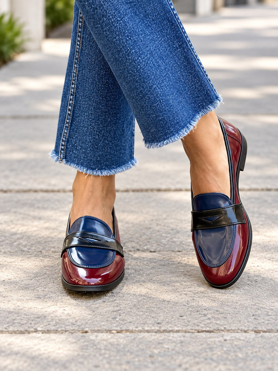 Emerson | Elegant Shiny Multicolor Loafer
