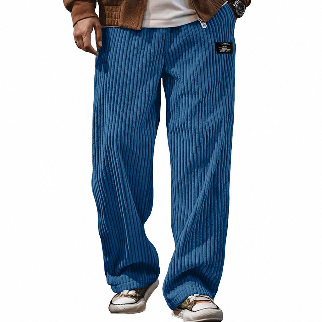 Bryson | Relaxed Ribbed Wide-Leg Pants