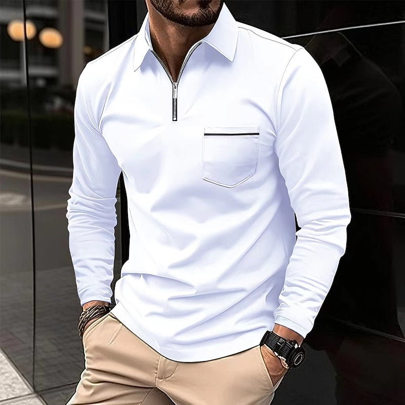 Trenton | Refined Quarter-Zip Polo Shirt Image