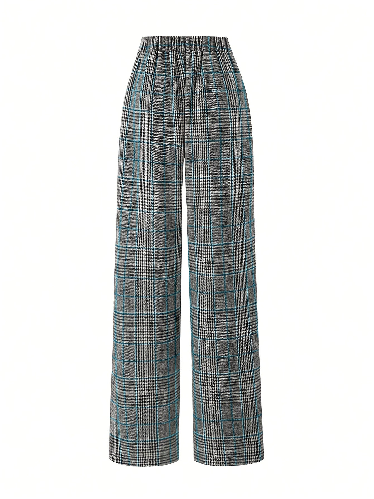 Matilda | Wide-Leg Plaid Trousers