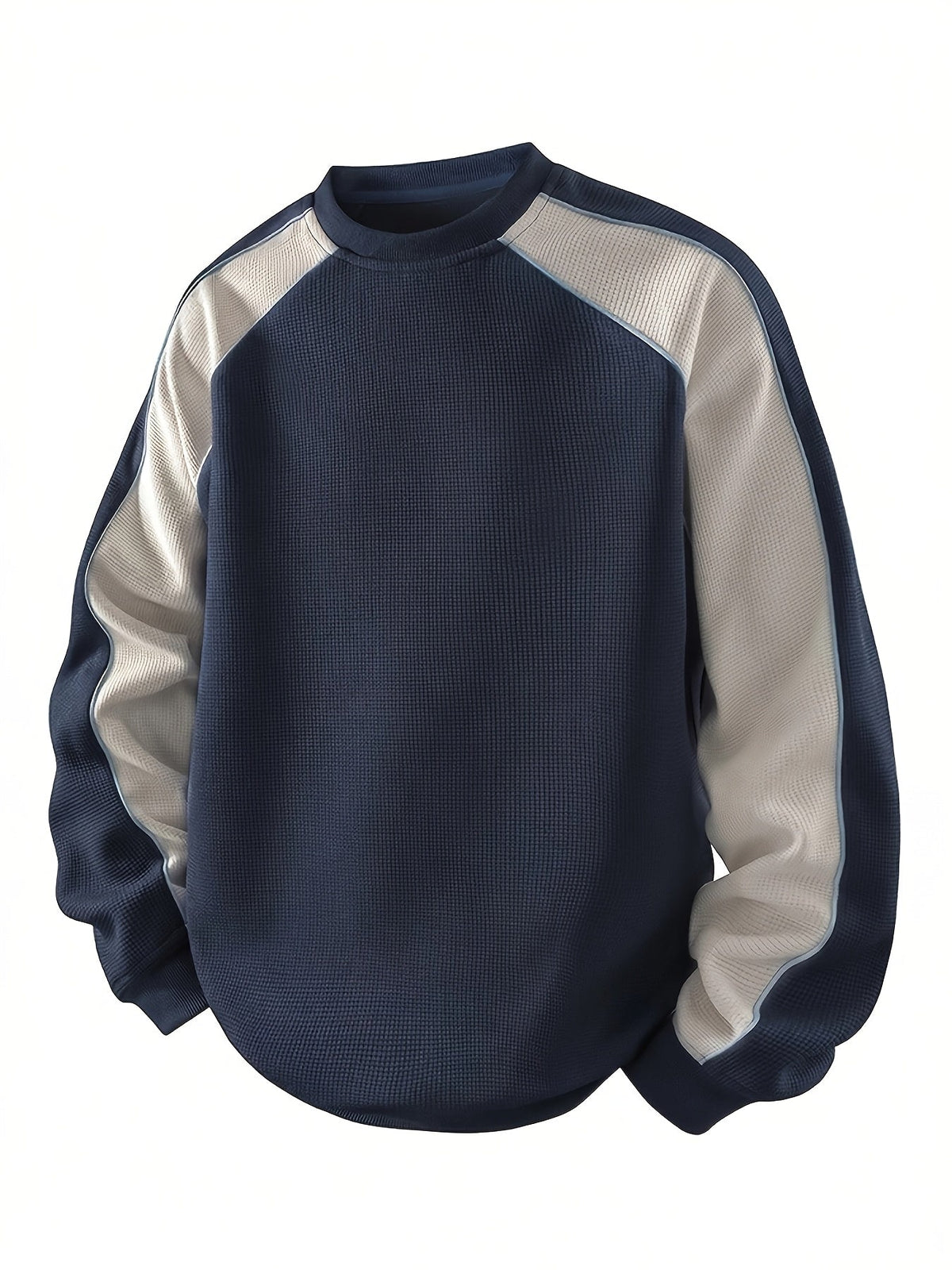 Sheldon | Color-Block Round Neck Sweatshirt Image