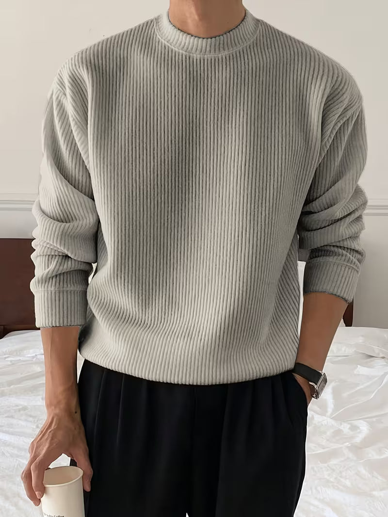 Kellan | Knitwear Long Sleeve Ribbed Shirt