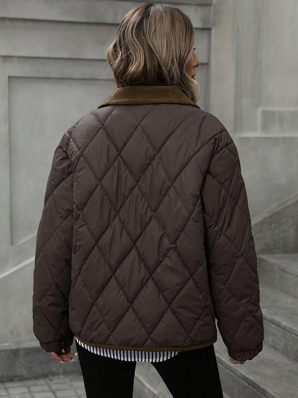 Imogen | Diamond-Quilted Padded Jacket