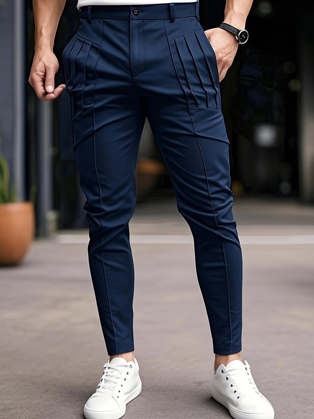Landon | Tailored Slim-Fit Pants Image