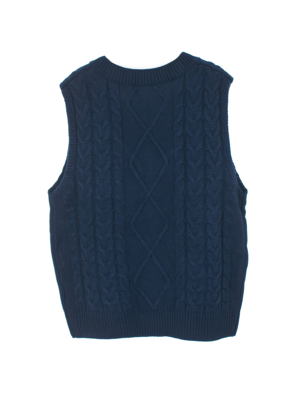 Cora | Cozy Cable-Knit V-Neck Sweater Vest