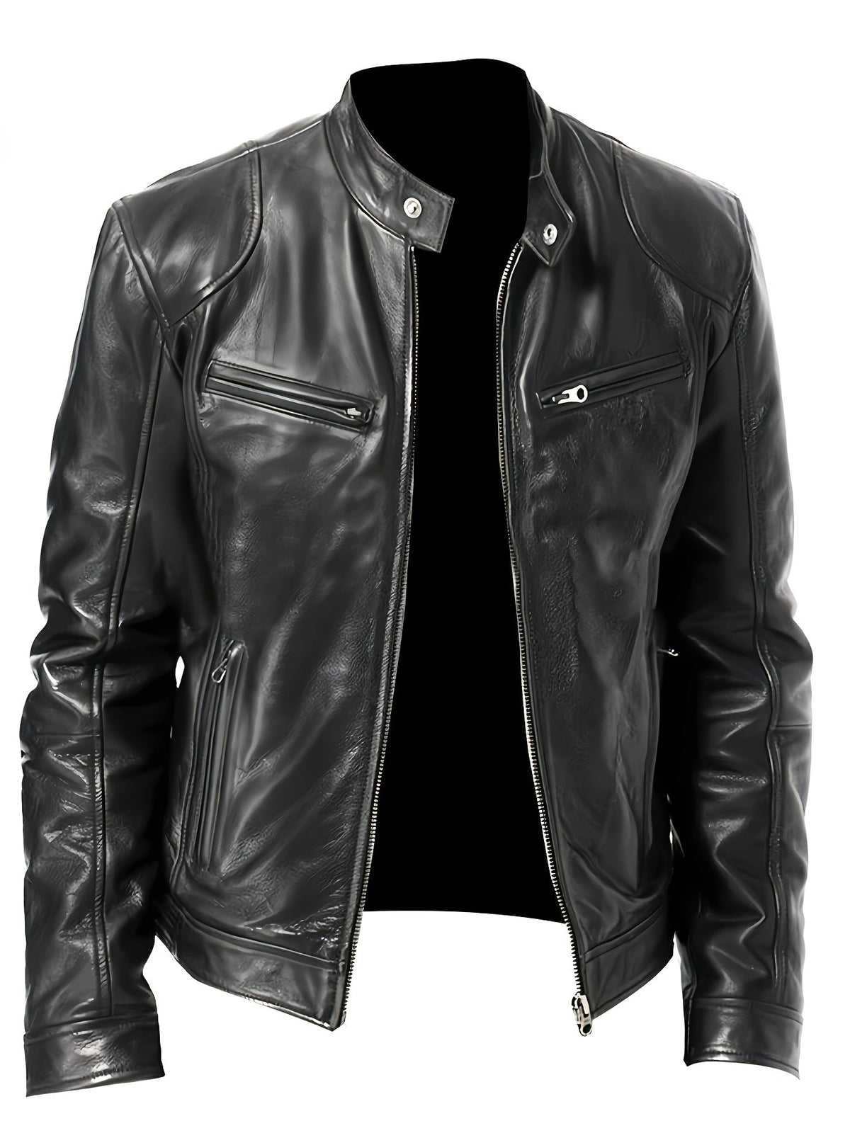 Bryson | Stand-Collar Moto Jacket Image