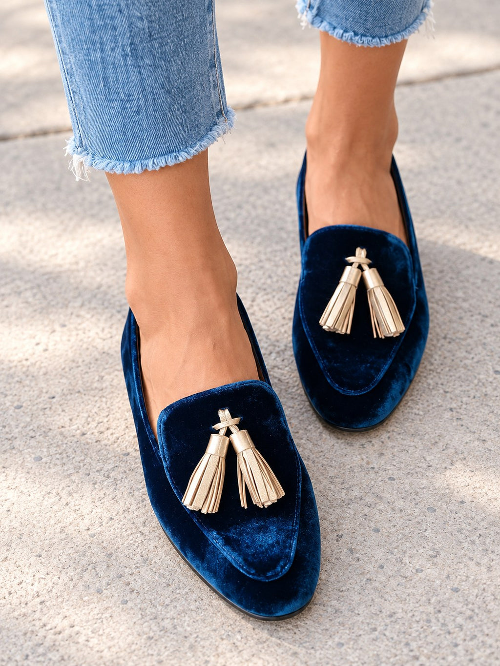 Faye | Classic Midnight Elegance Tassel Loafer