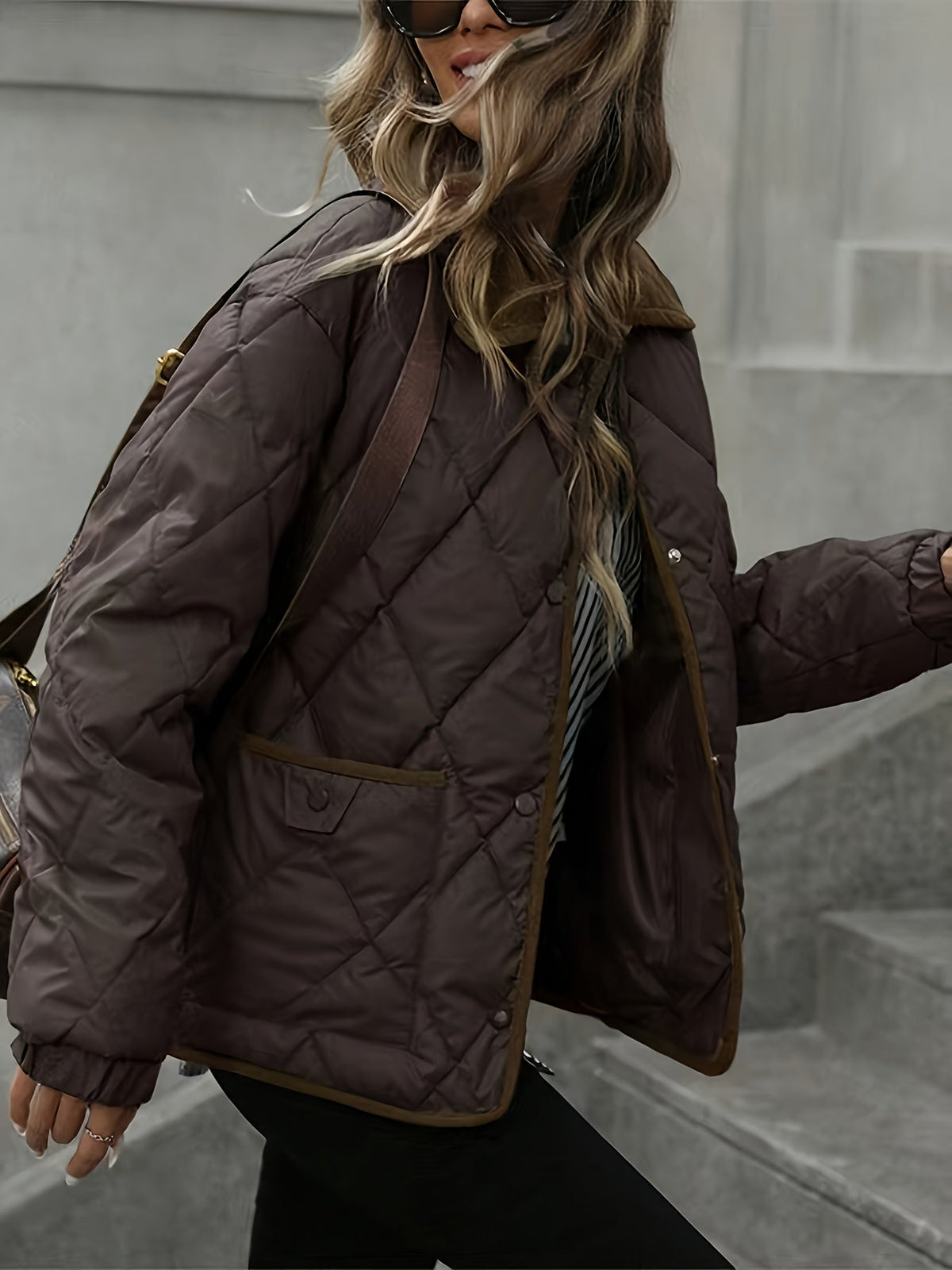 Imogen | Diamond-Quilted Padded Jacket Image