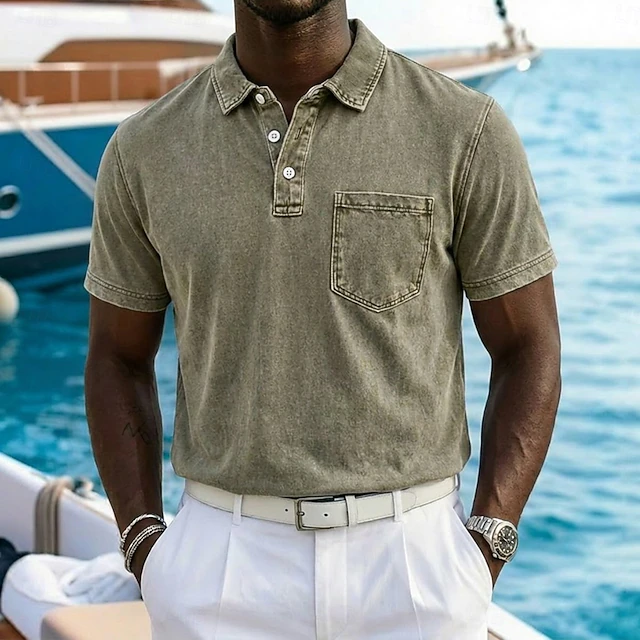 Vincent | Vintage-Washed Polo Shirt Image