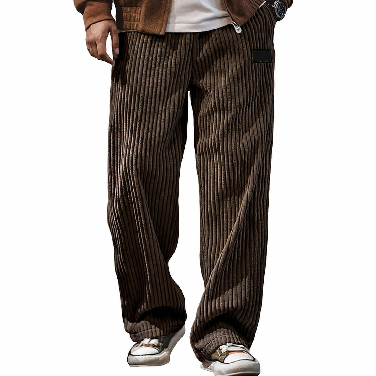 Bryson | Relaxed Ribbed Wide-Leg Pants