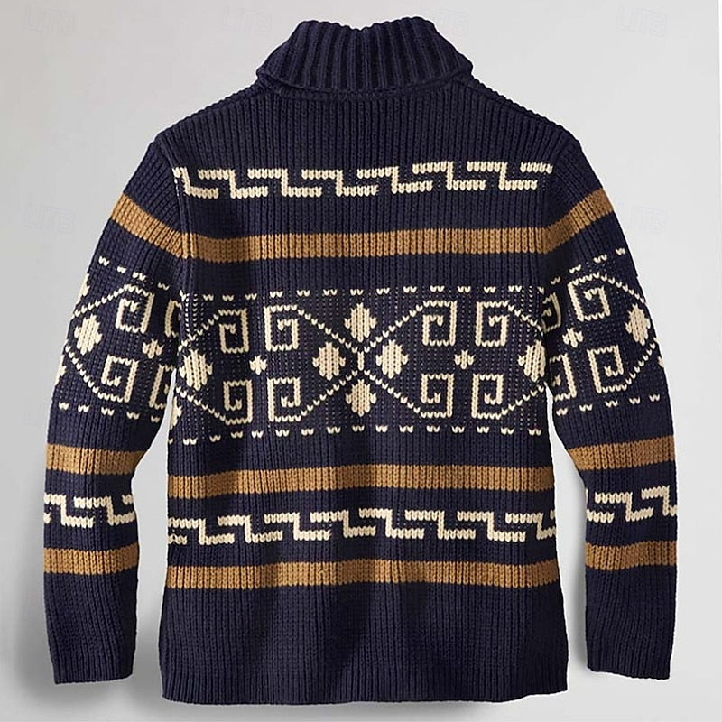 Sawyer | Patterned Zip Cardigan Image