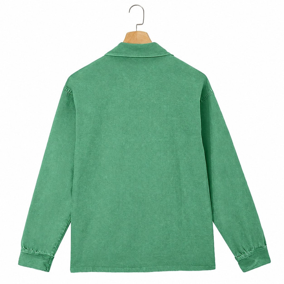 Gabriel | Washed Long Sleeve Polo Shirt