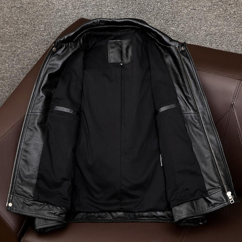 Anthony | Classic Collared Moto Jacket Image