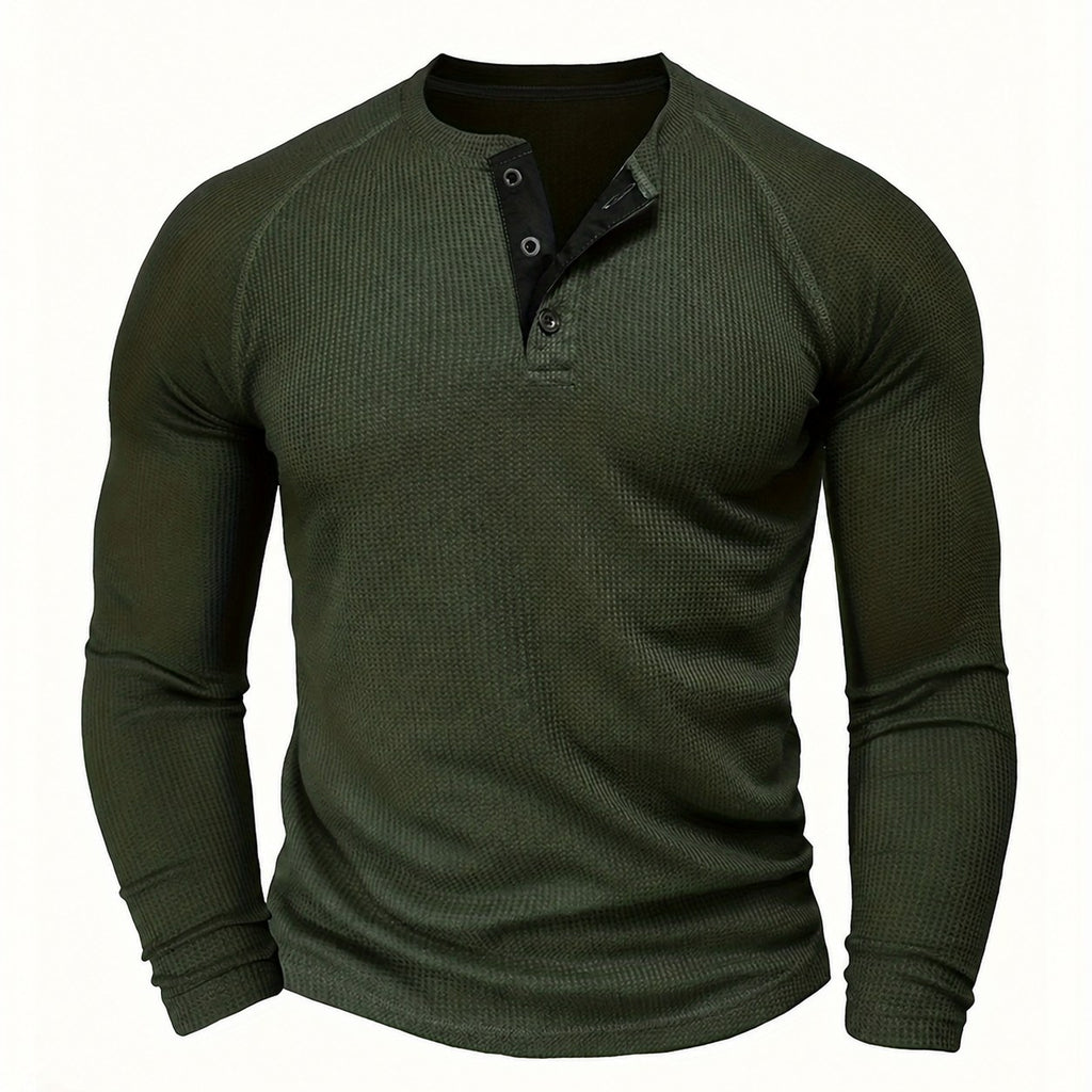 Graham | Classic Button Henley Shirt